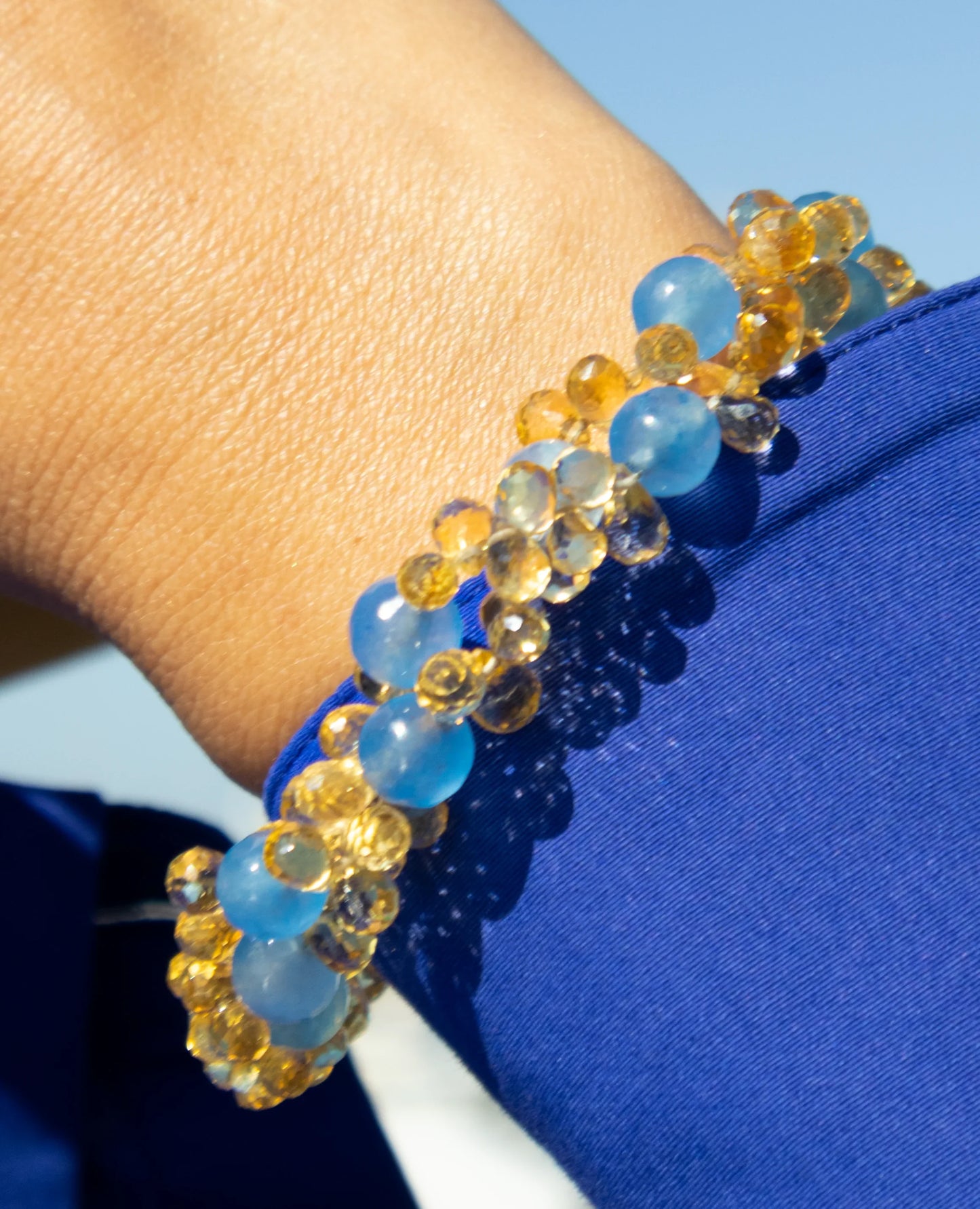 Pulseira Ceu e Sol Prata 925 luminosa artesanal — Elisa Pires