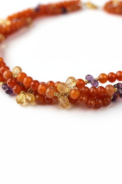 Colar Jade e Granada