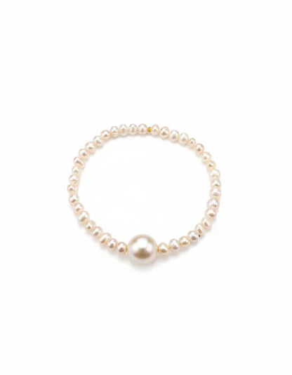Pulseira Foco em Perola Prata 925 com perola — Elisa Pires Joias