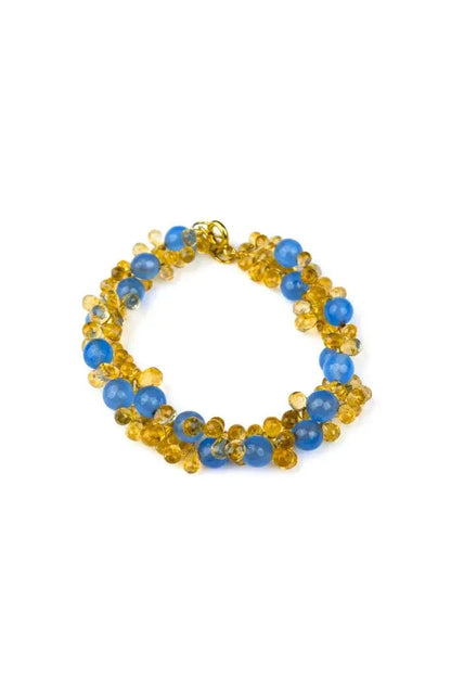 Pulseira Céu e Sol & Brincos Flor de Pérola