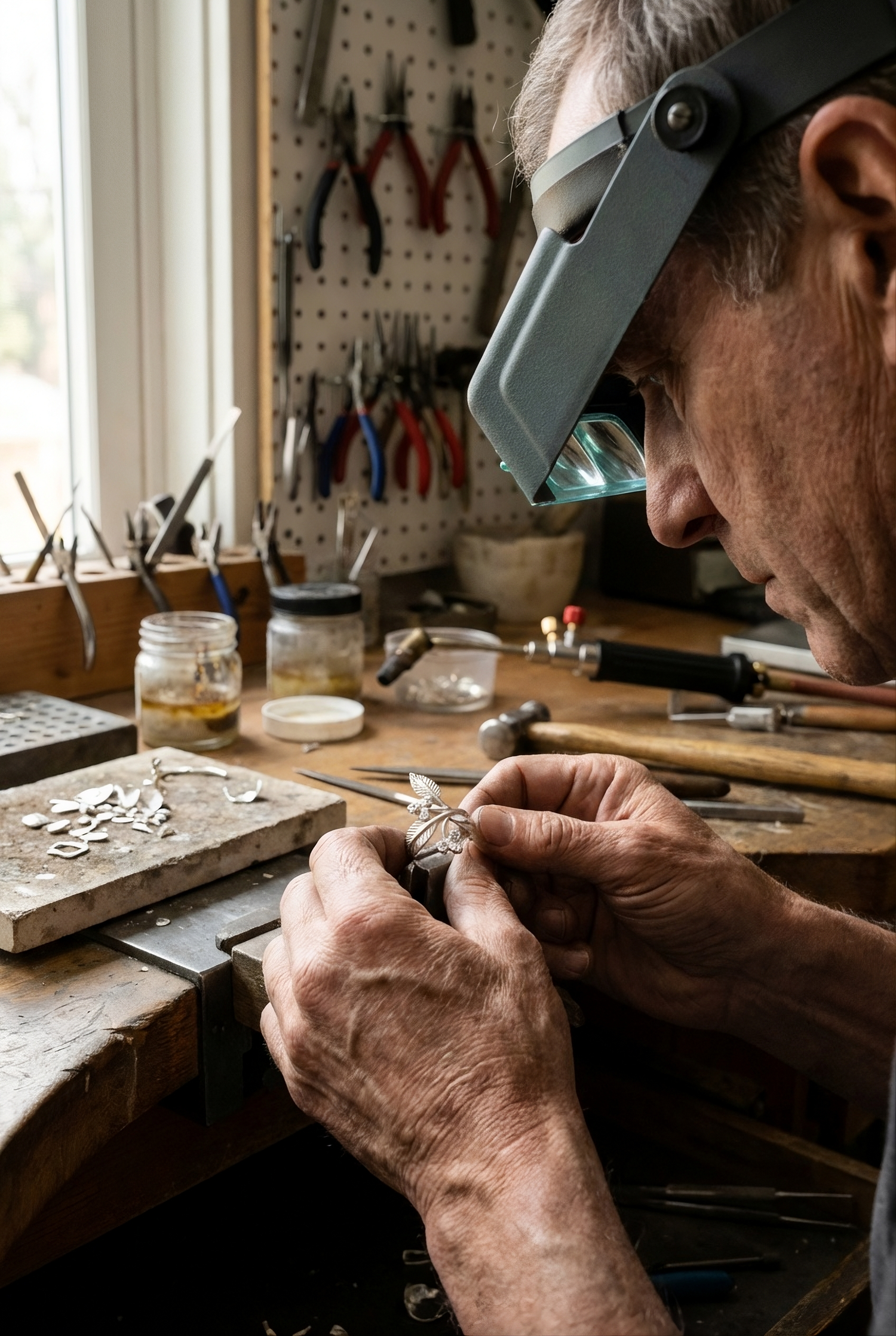 homem a fazer um anel