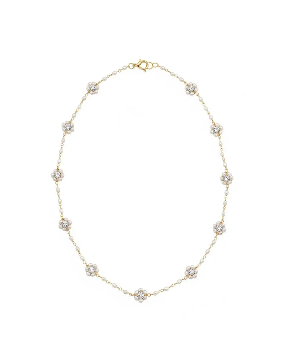 Colar Flor pendente Prata 925 certificada — Elisa Pires Joias
