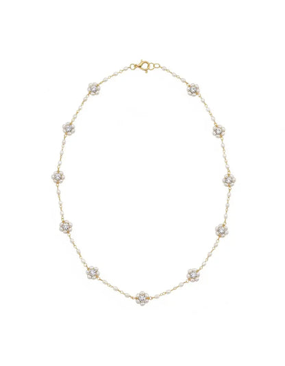 Colar Flor pendente Prata 925 certificada — Elisa Pires Joias